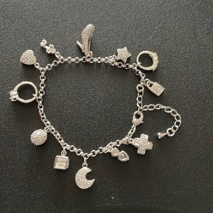 Silver Charm Ankle Bracelet